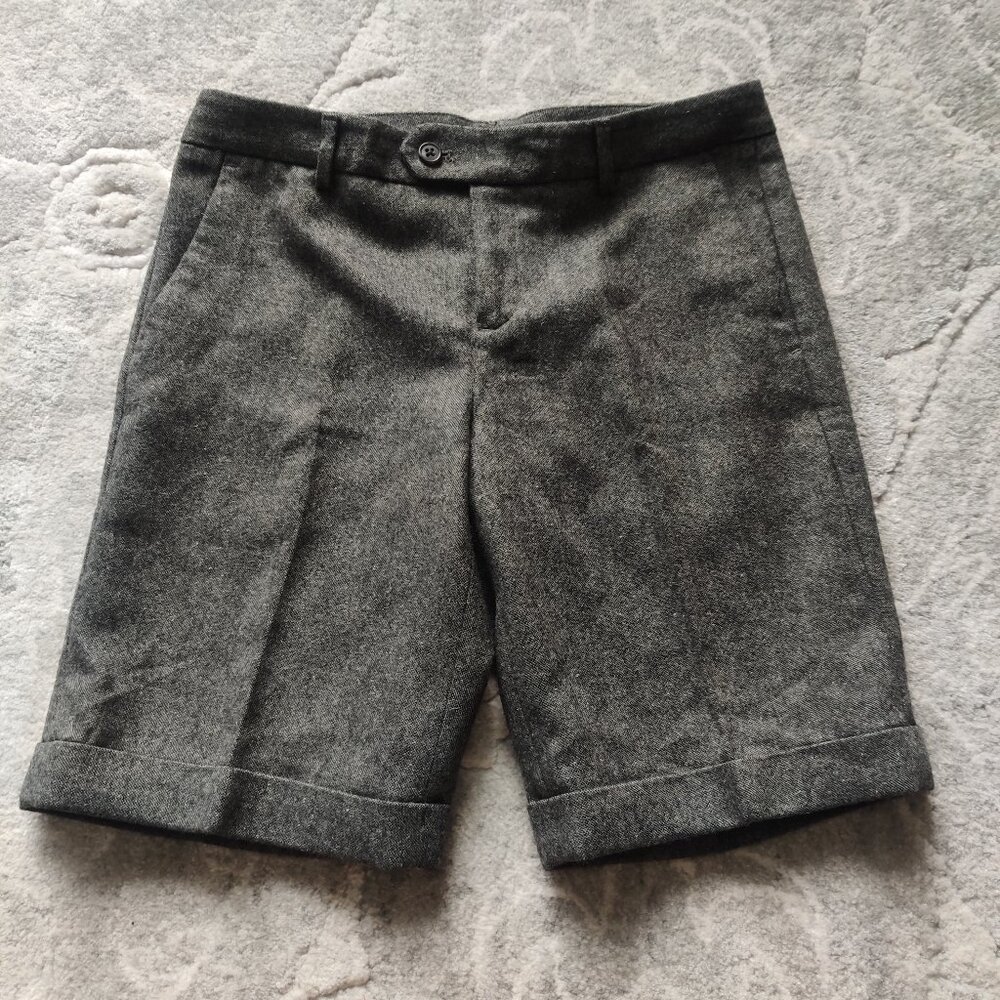 Uniqlo Wool Blend Double Cuffed Dress Shorts - Grey Ver NWOT